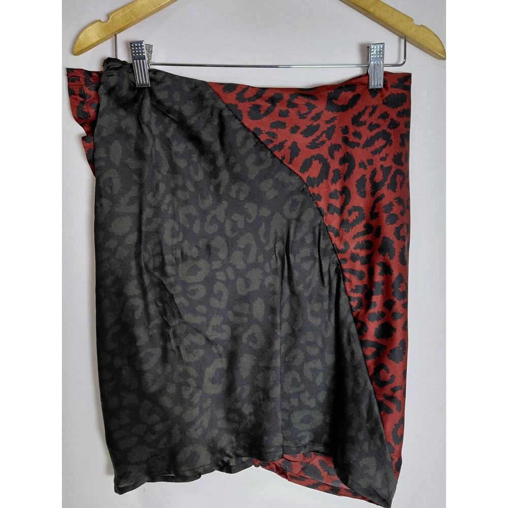 NWT Buddy Love Hope Skirt Merlot Leopard Print Animal Print Women Size M - Picture 2 of 10